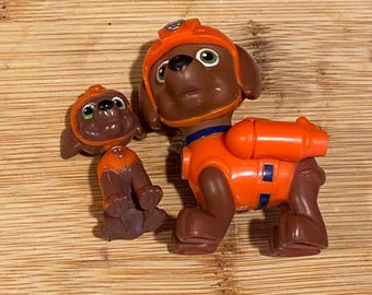 Paw Patrol lot of 2 Zuma figurines