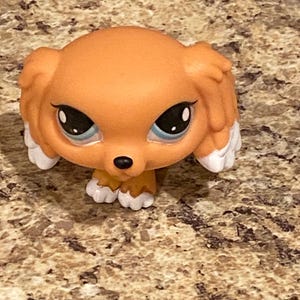 Littlest Pet Shop Brown Puppy LPS Toy