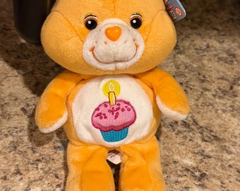 Birthday Bear Care Bear with tag