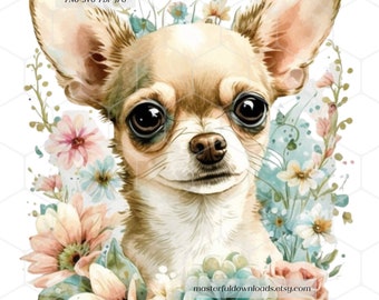 Little “Miss Feisty” Chihuahua Dog Design
