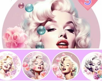 Rare Movie Stars Printable Clipart Designs Bundle Instant Digital Download Images