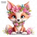 Cute Fox Printable Digital Clipart Instant Download Png Jpg Svg Image ...