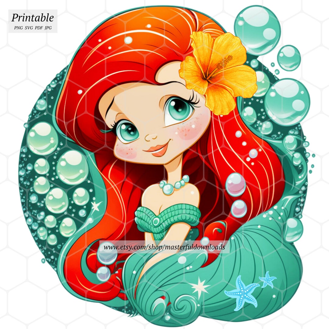 Red Haired Cartoon Digital Download Digital Prints SVG Png Etsy