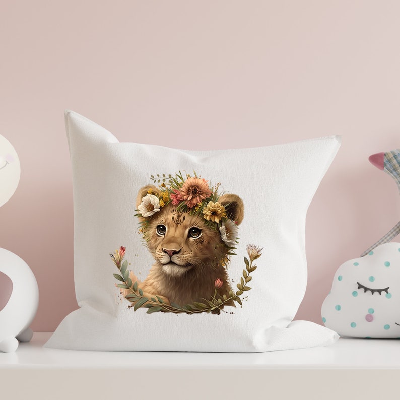 Lion Cub Digital Printable Image Instant Download Design - Etsy