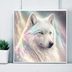 Wolf Digital Design Bild druckbare Instant Download