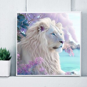 Lion PNG SVG Printable Art Design Instant Digital Download Image