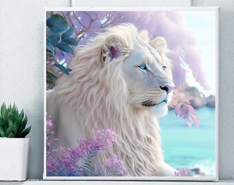 Lion Clip Art PNG JPG SVG Printable Art Design Instant Digital Download Image Files