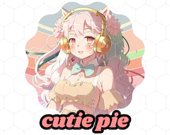 Diseño japonés kawaii del anime "Cutie Pie" (archivos de descarga digital)