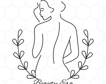 Zeer fijne tekeningen "Beauty Era" aangepaste SVG afdrukbare PNG digitale Instant Download ontwerp
