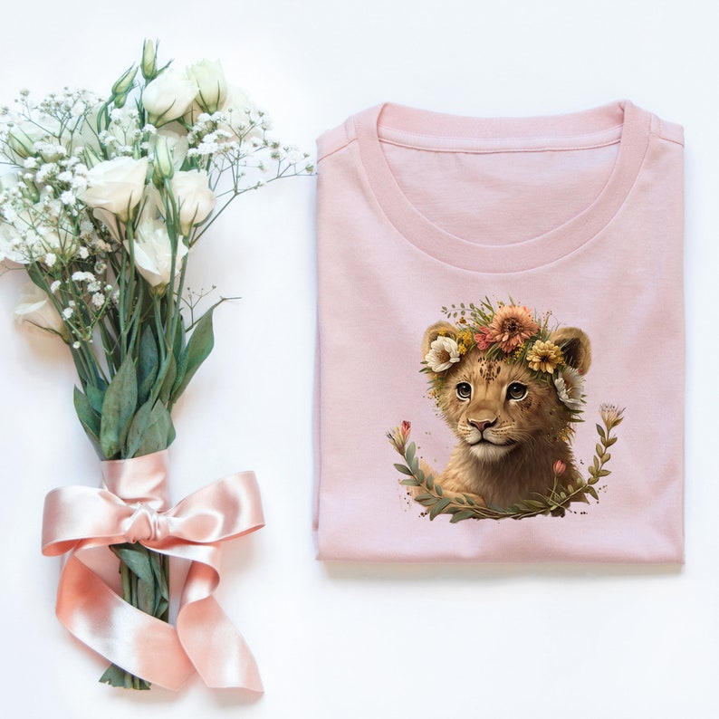 Lion Cub Digital Printable Image Instant Download Design - Etsy