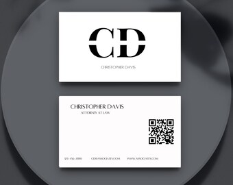 Minimalist Business Card Template | Modern Business Card | Clean Business Card | Printable Business  Cards