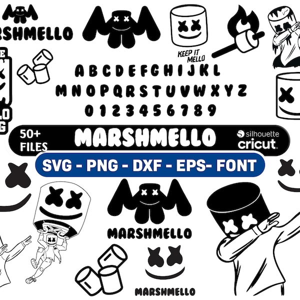Dj Marshmello Svg Etsy