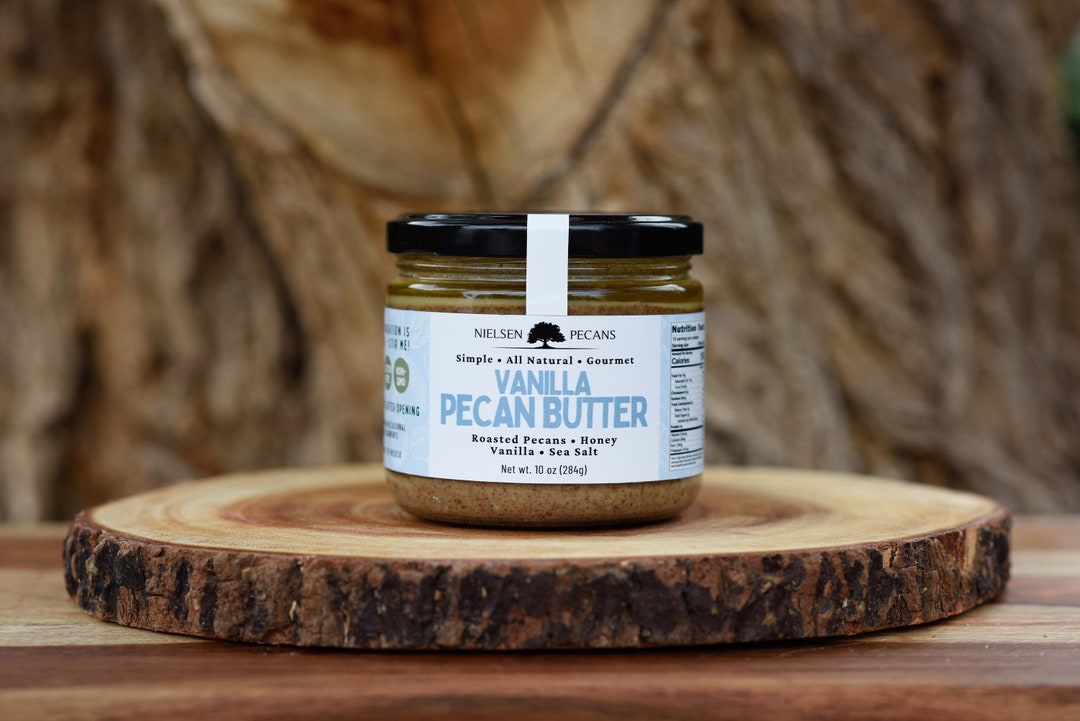 10 Oz Jar Nielsen Vanilla Pecan Butter Etsy
