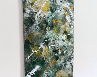 Handmade Abstract Acrylic Painting 60 x 120 cm, Forest