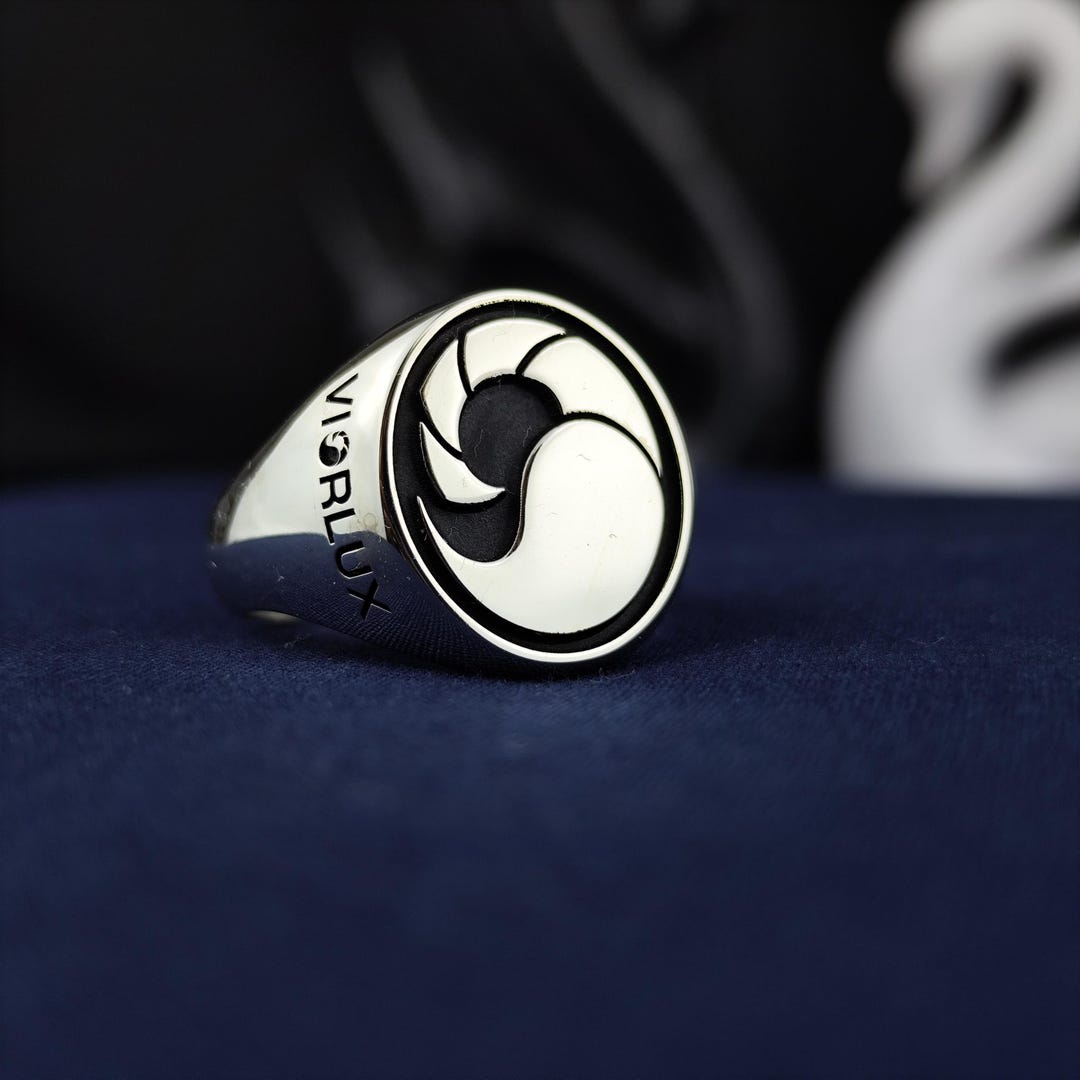 Custom Logo Signet Ring: Sterling Silver, Gold Vermeil Personalized ...