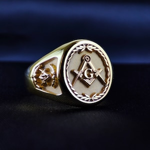 Masonic ring / freemason ring / masonic jewelry / masonic lodge ring / Masonic ring for men / Masonic ring for women / gift for him