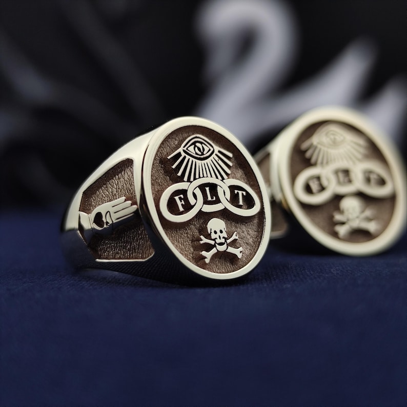 Ioof Rings Shopee 14k Gold Odd Fellows Ring: Handmade Masonic FLT Signet - Etsy