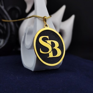 Collar con inicial ovalada personalizada – Colgante con monograma personalizado en oro o plata – Regalo elegante para mujer con letra grabada