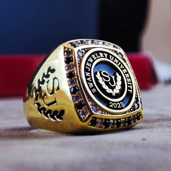 university ring class ring  college ring graduation ring high school ring for man  graduation gift college class ring  school ring  signet