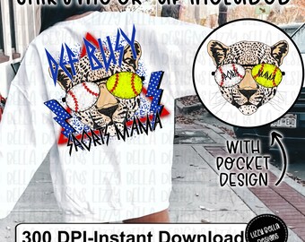Def Busy Sports Mama PNG, Trendy Png, Digital Download, Baseball Png, Tumbler Design, sublimation, Def Leopard Inspired Png