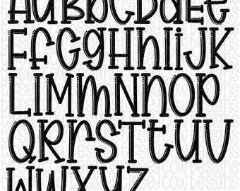 Doodle Font, Hand drawn Font, Procreate font, Circuit Font, Silhouette Font, Whimsy Handwriting font, Hand Drawn Letters