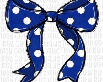 Royal Blue Coquette Bow png Coquette bow png Hand drawn Png Digital Download Tumbler Design Sublimation Royal Blue Sports Png