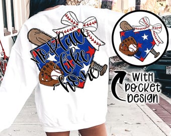 No Place Like Home Baseball Bow png Coquette bow png Hand drawn Baseball png Digital Download Sublimation Royal Blue Baseball Png
