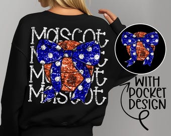 Custom Royal Blue Coquette Bow Basketball png Coquette bow png Hand drawn Basketball png Digital Download Sublimation Blue Basketball Png