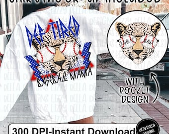 Def Tired Baseball Mama PNG, Trendy Png, Digital Download, Baseball Png, Tumbler Design, sublimation, Def Leopard Inspired Png