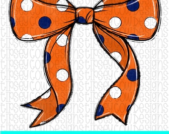Laço Coquette Laranja e Azul Marinho png Laço Coquette png Desenho à mão Png Download Digital Design Copo Sublimação Laranja/Azul Marinho Esportes Png