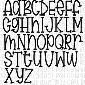 Preppy Font, Hand drawn Font, Procreate font, Circuit Font, Silhouette Font, Whimsy Handwriting font, Hand Drawn Letters