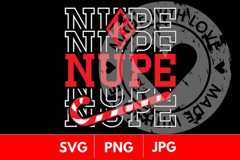 Kappa Alpha Psi, Nupe, Clipart, SVG, Cut File, KAP, Cricut,Png, Red, White, Divine Nine, d9, cane, Repeating, Faternity, Greek, diamond 1911 image 1