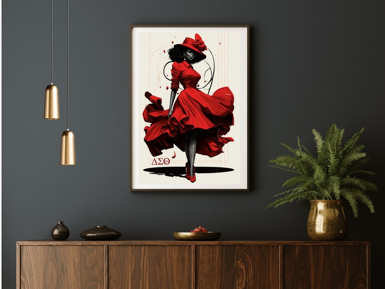 Delta Sigma Theta Sorority Inspo Wall Art, Printable Wall Art, Instant ...