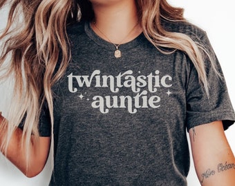 Cute Twin Aunt Shirt, Twin Aunt To Be Tshirt, Twintastic Auntie Tee, Gifts to Twin Aunt, Mother's Day Gift to Twin Aunt, Aunt of Twins Shirt