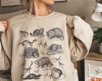Trashcore Racoon Sweatshirt, Dark Academia Crewneck, Opossom Possom Claws, Oddly Specific Sweatshirt, Goblincore crewneck, Creepy Halloween