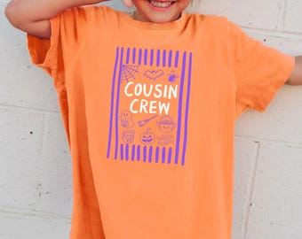 Cousin Crew Halloween Shirts, Fall Cousin Crew Shirts, Matching Pumpkin Patch Shirts, Halloween Cousin Party