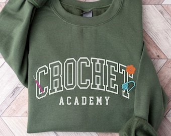 Crochet Sweatshirt Funny Crocheting Sweater, Crochet Lover Gifts, Gift For A Crafter, Yarn Lover Crewneck, Crafting Lover Pullover