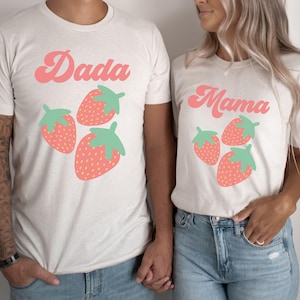 Berry First Birthday Matching Family Shirts Mom Dad Auntie Berry T-shirt Strawberry 1st Birthday Outfit Strawberry Theme 1st Birthday Party