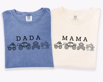 Family Matching Monster Truck Shirts, Giant Vehicles Tee, Big Trucks Kids Outfit, Custom Monster Truck Party Shirt Monster Truck Lover Shirt