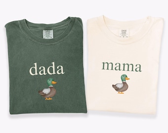 One Lucky Duck First Birthday Shirts, Matching Family Mallard Duck Tees, Mommy and Me Duck Outfit, Duck Birthday Shirt, Fall Birthday Themed