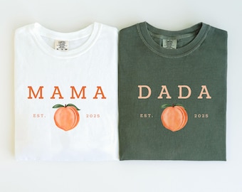 One Sweet Peach Birthday Shirts 1st Birthday Outfit Mommy And Me Shirts Sweet As A Peach 1st Birthday Matching Family Birthday Tees