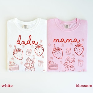 Berry First Birthday Matching Family Shirts Mom Dad Auntie Berry T-shirt Strawberry 1st Birthday Outfit Strawberry Theme 1st Birthday Party