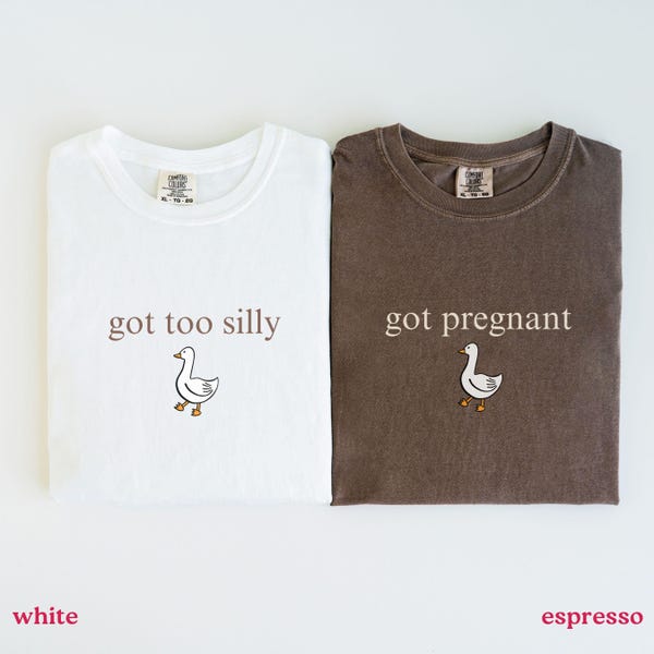 Silly Goose Pregnancy Announcement Shirt, Funny Baby Reveal Shirt, Matching Gender Reveal Shirts, Future Mom & Dad Matching Shirts