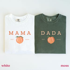 One Sweet Peach Birthday Shirts 1st Birthday Outfit Mommy And Me Shirts Sweet As A Peach 1st Birthday Matching Family Birthday Tees