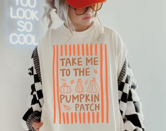 Cozy Season Shirt, Pumpkin Patch Crew Shirt, Pumpkin Season Tees,Kids Toddler Youth Adults Fall Pumpkin Picking Outfit, Fall Aesthetic Shirt