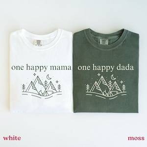 One Happy Camper Shirt Camping 1st Birthday Outfit Camping Vacation Shirt One Happy Camper Matching Family Tees Camp Mommy and Me Shirts