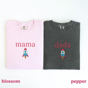 Two The Moon 2nd Birthday Matching Family Shirts Moon Birthday Tees Mommy And Me T-shirts Outer Space Second Birthday TShirt