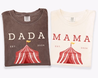 Matching Family Circus Birthday Shirt, Mama Dada Carnival Birthday Shirt, Kids Birthday Party Tee, Carnival Staff Shirts Circus Party Outfit