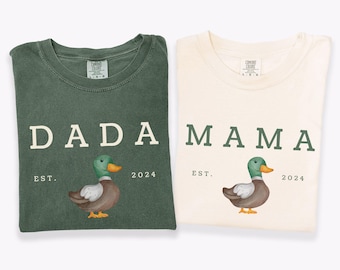 One Lucky Duck First Birthday Shirts, Matching Family Mallard Duck Tees, Mommy and Me Duck Outfit, Duck Birthday Shirt, Fall Birthday Themed