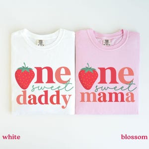Berry First Birthday Matching Family Shirts Mom Dad Auntie Berry T-shirt Strawberry 1st Birthday Outfit Strawberry Theme 1st Birthday Party